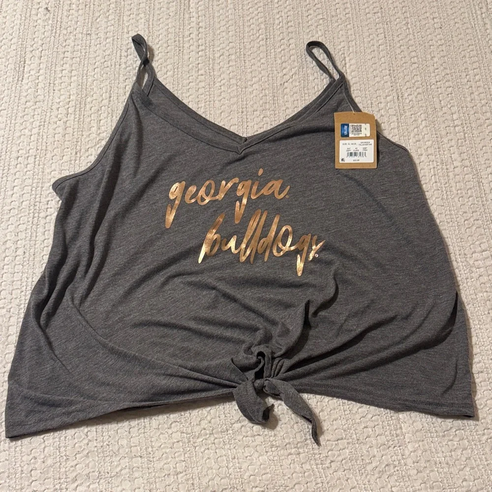 Georgia Bulldogs Women’s Grey Top